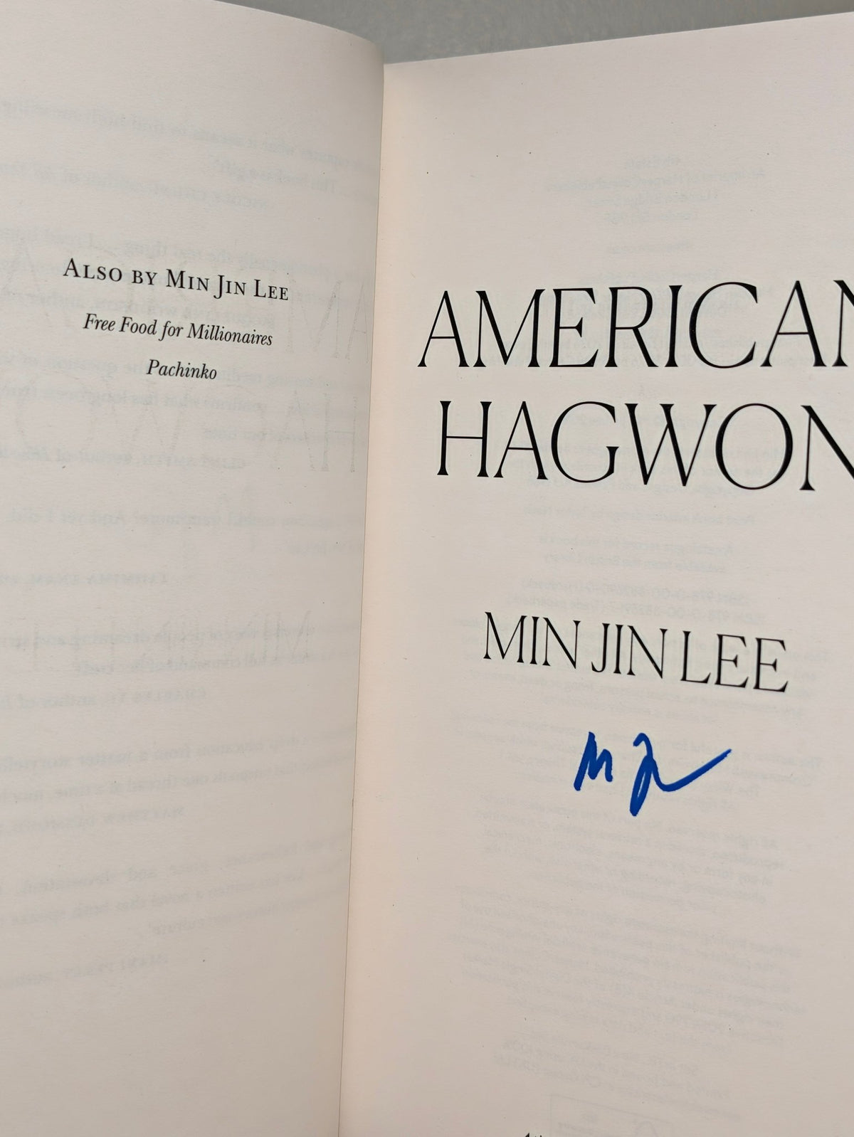 American Hagwon by Min Jin Lee (Signed) - Fialta Books
