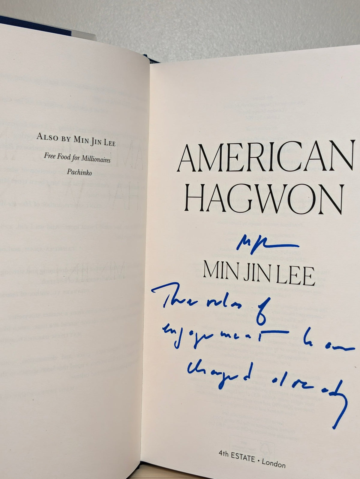 American Hagwon by Min Jin Lee (Signed Lined First Edition) - Fialta Books