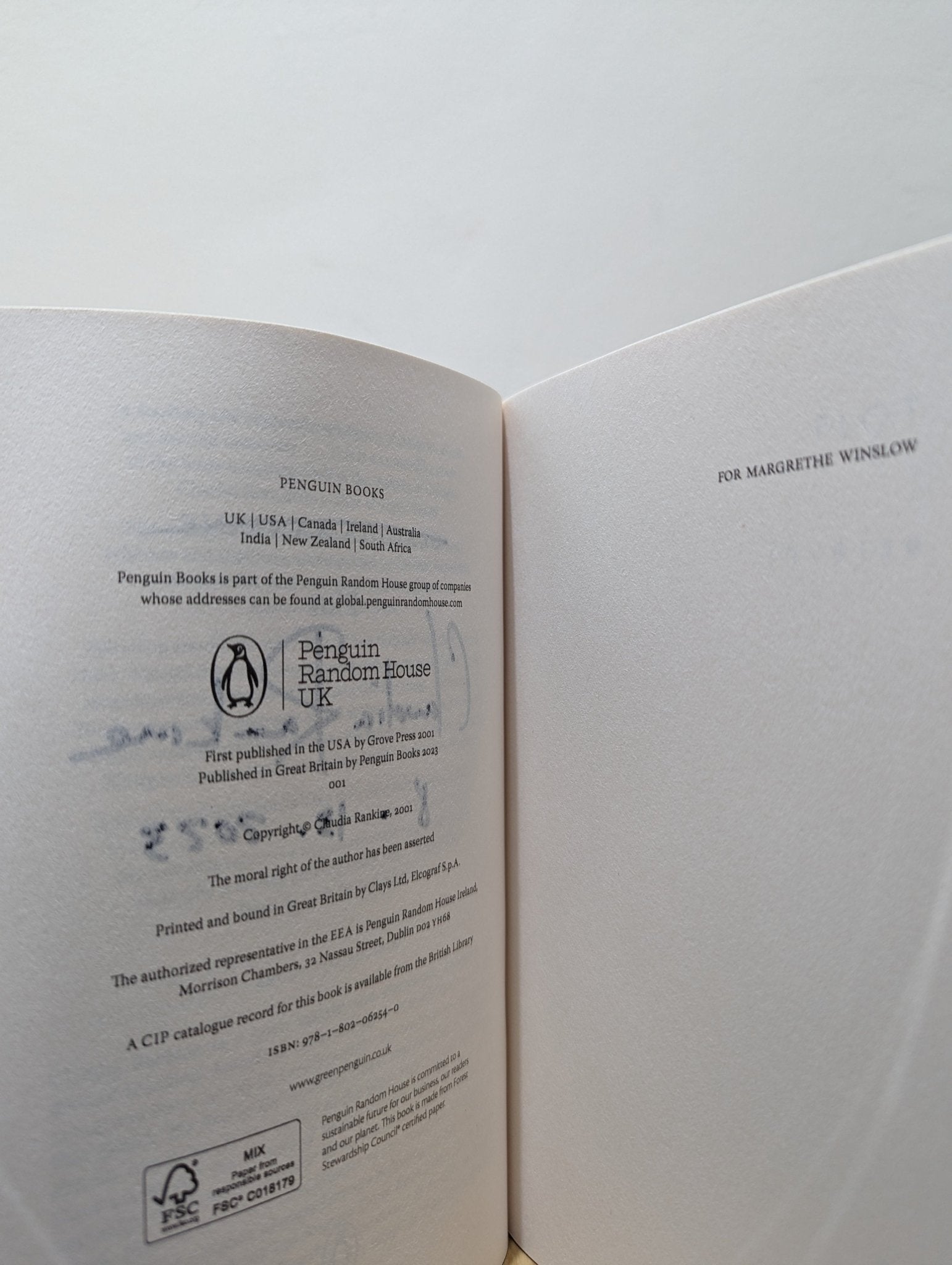 American Lyric trilog: Don't Let Me Be Lonely; Citizen; Just Us. AND Plot by Claudia Rankine (Signed Dated) - Fialta Books