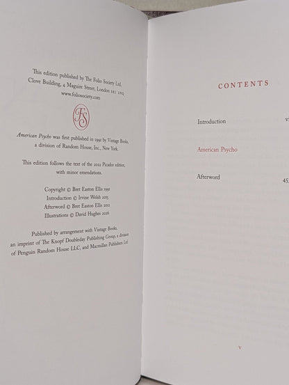 American Psycho by Bret Easton Ellis (Folio Signed Limited Edition) - Fialta Books