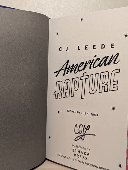 American Rapture by CJ Leede (Signed First Edition with sprayed edges) - Fialta Books