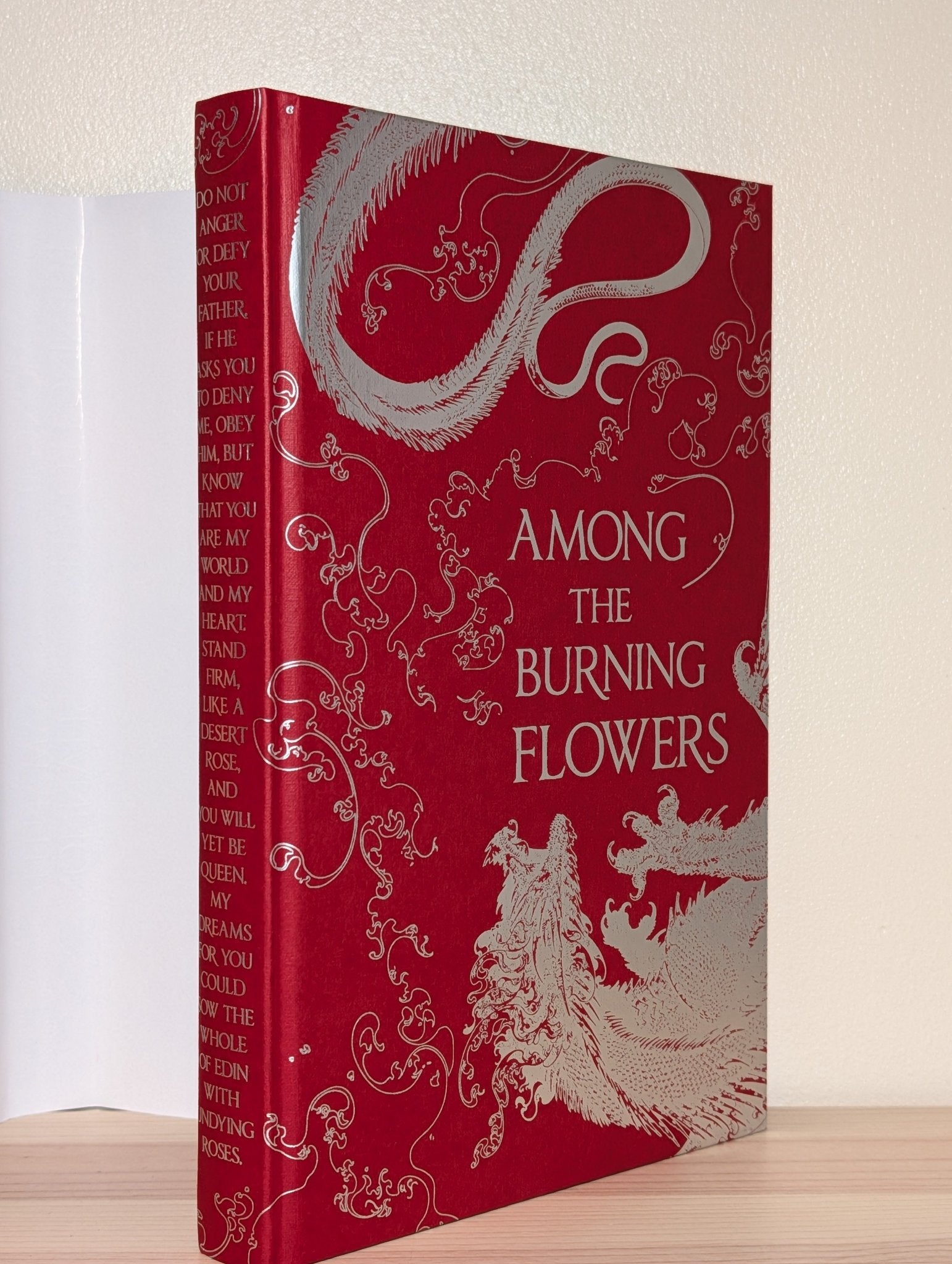 Among the Burning Flowers by Samantha Shannon (Signed First Edition with sprayed edges) - Fialta Books
