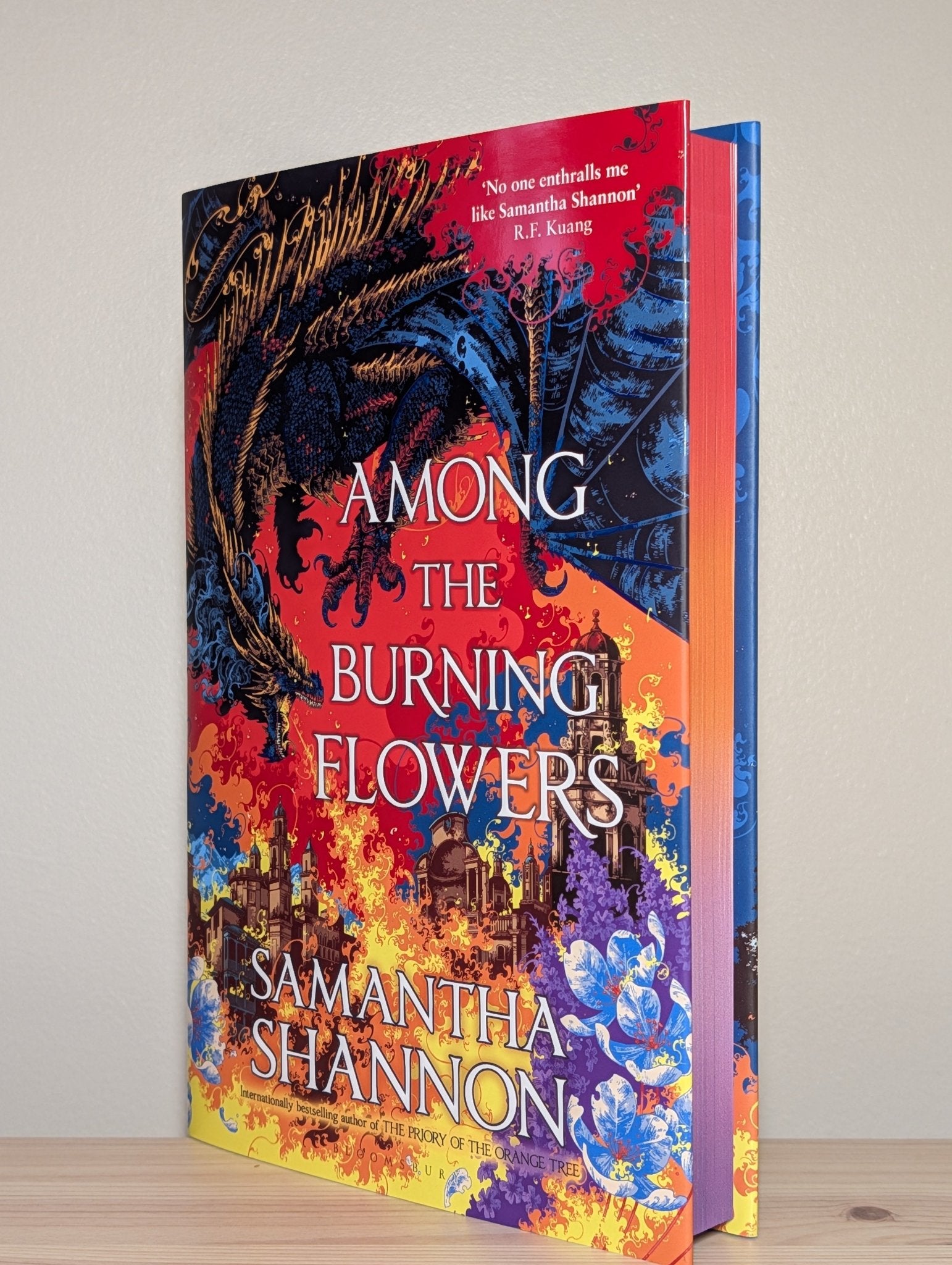 Among the Burning Flowers: Roots of Chaos by Samantha Shannon (Signed First Edition with sprayed edges) - Fialta Books