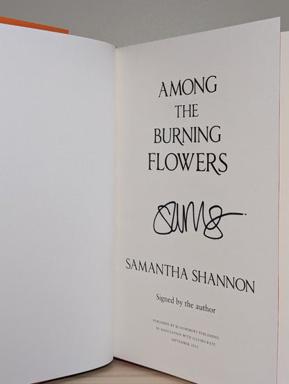 Among the Burning Flowers: Roots of Chaos by Samantha Shannon (Signed Special Edition with sprayed edges) - Fialta Books