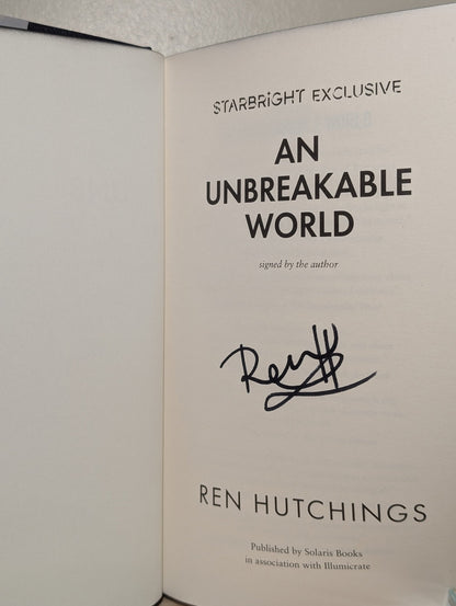 An Unbreakable World by Ren Hutchings (Signed Special Edition with sprayed edges) - Fialta Books