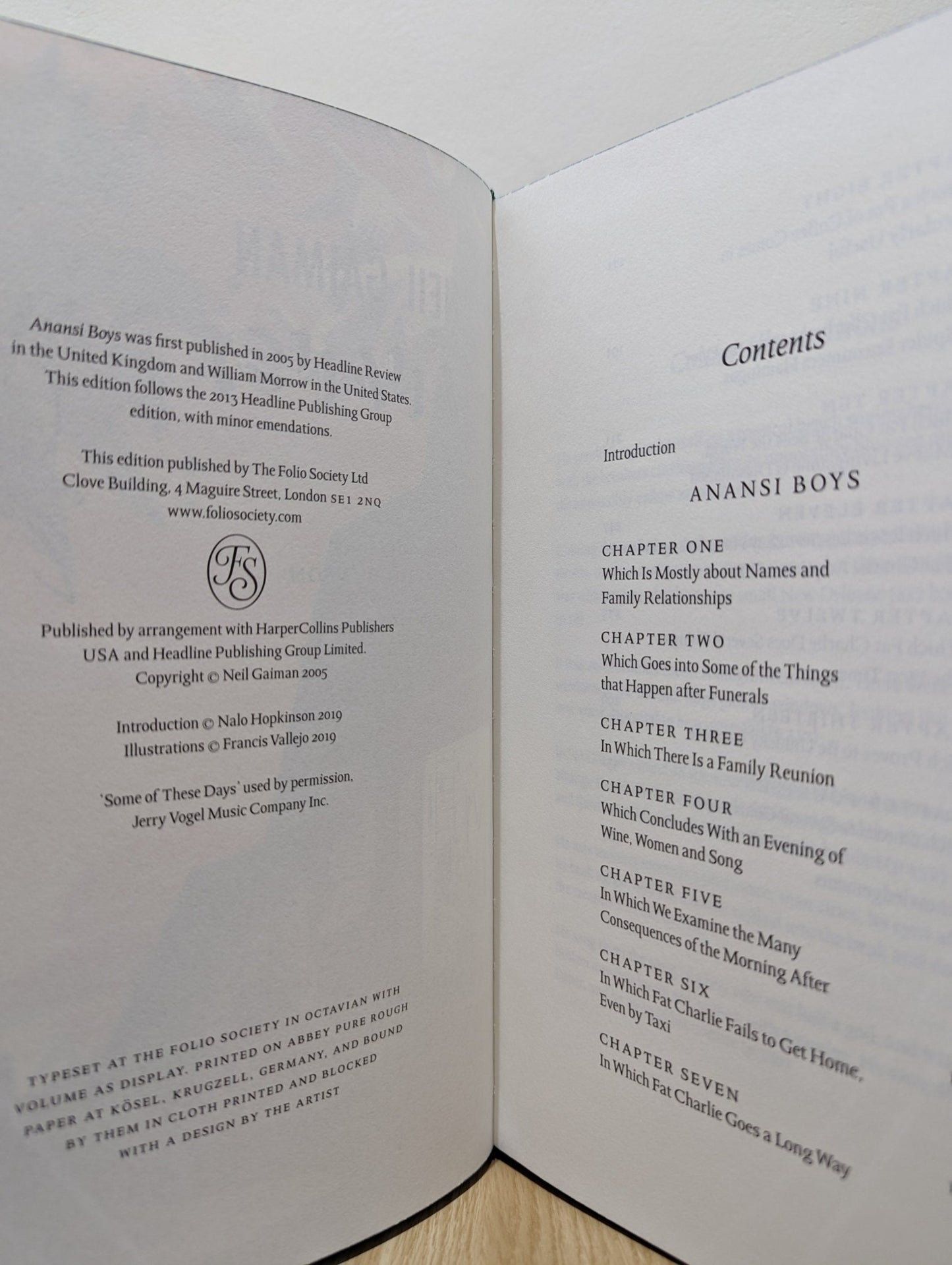 Anansi Boys by Neil Gaiman (Folio Slipcase Edition) - Fialta Books