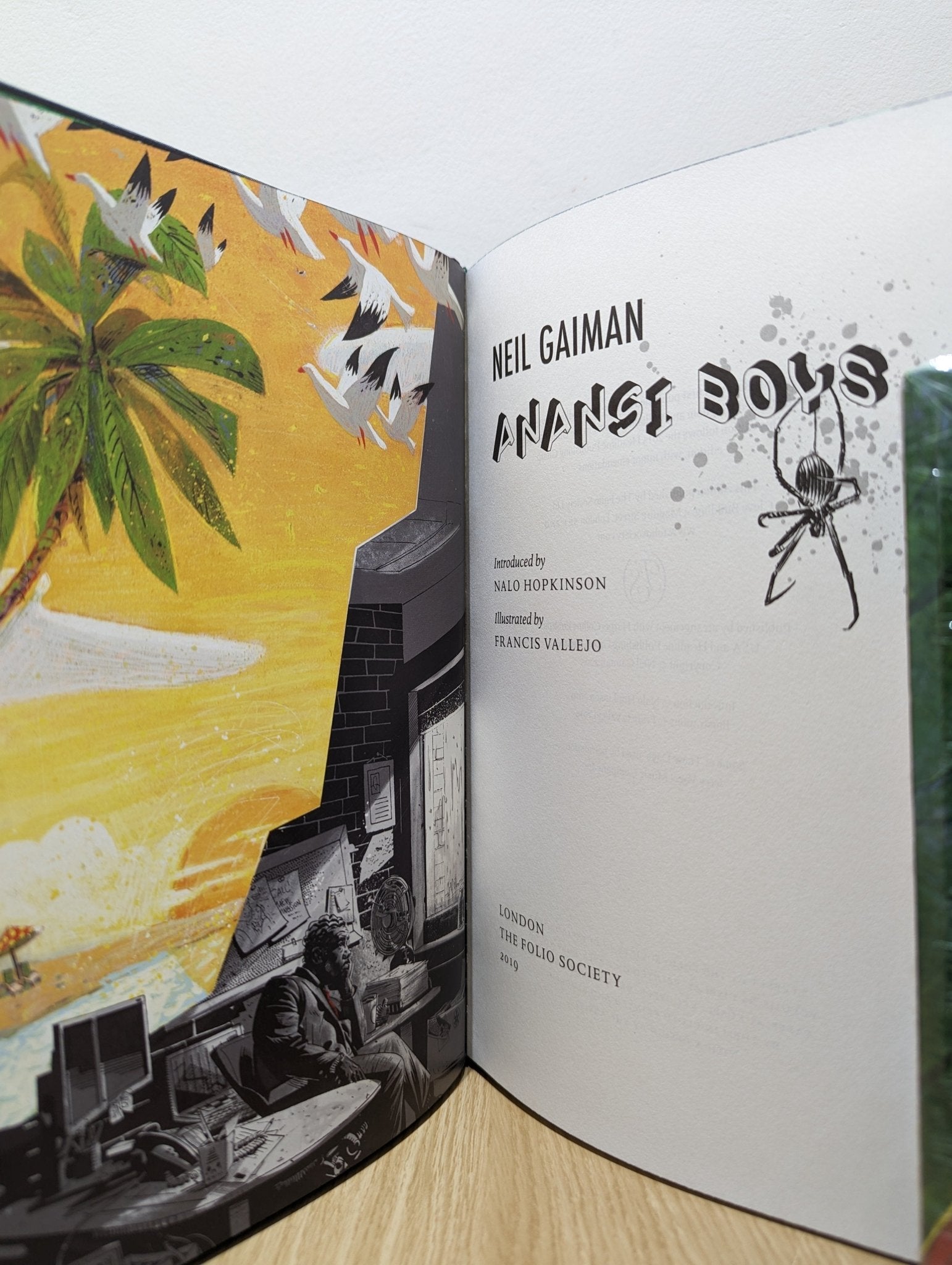 Anansi Boys by Neil Gaiman (Folio Slipcase Edition) - Fialta Books