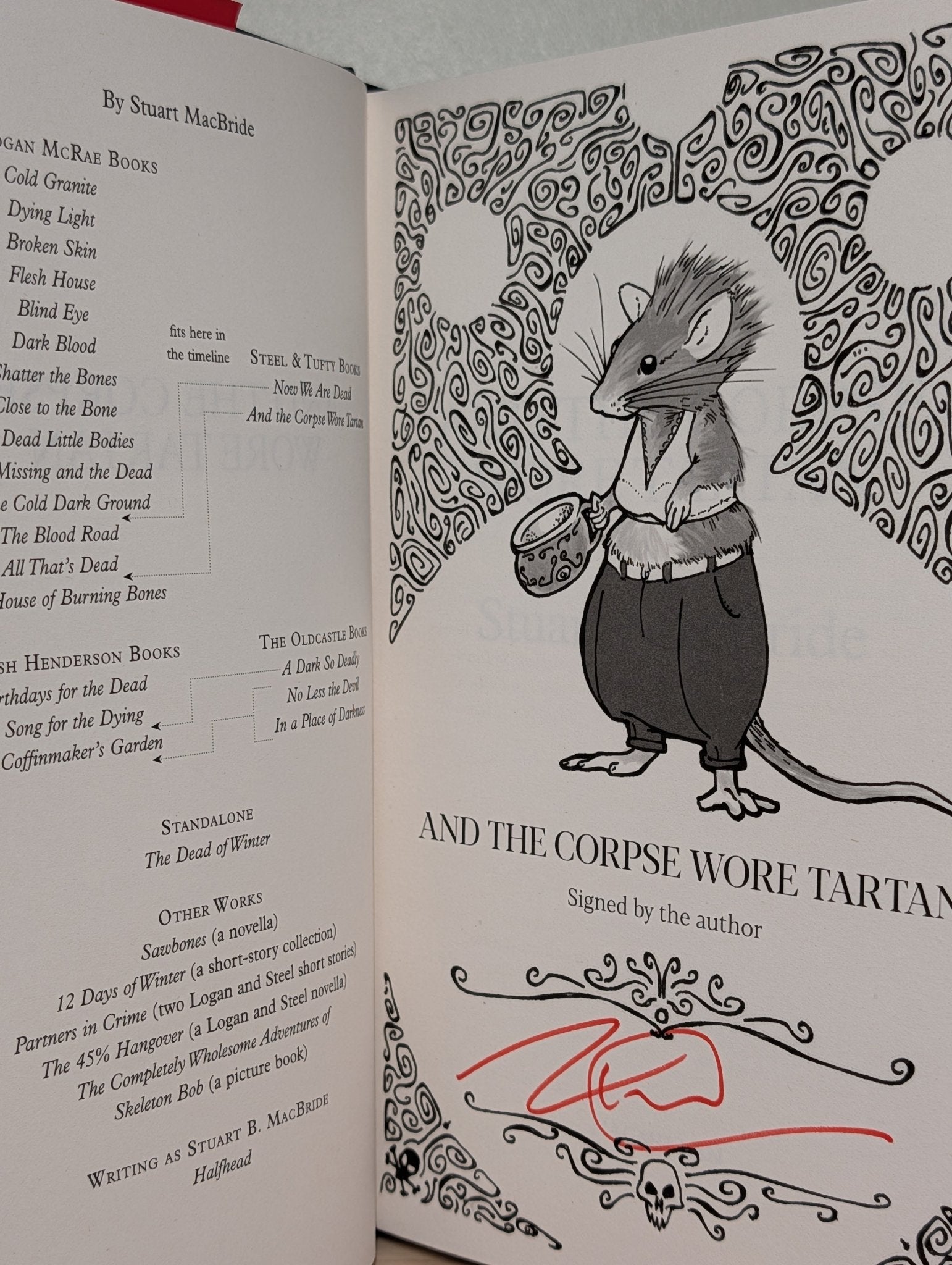 And the Corpse Wore Tartan by Stuart MacBride (Signed First Edition) - Fialta Books