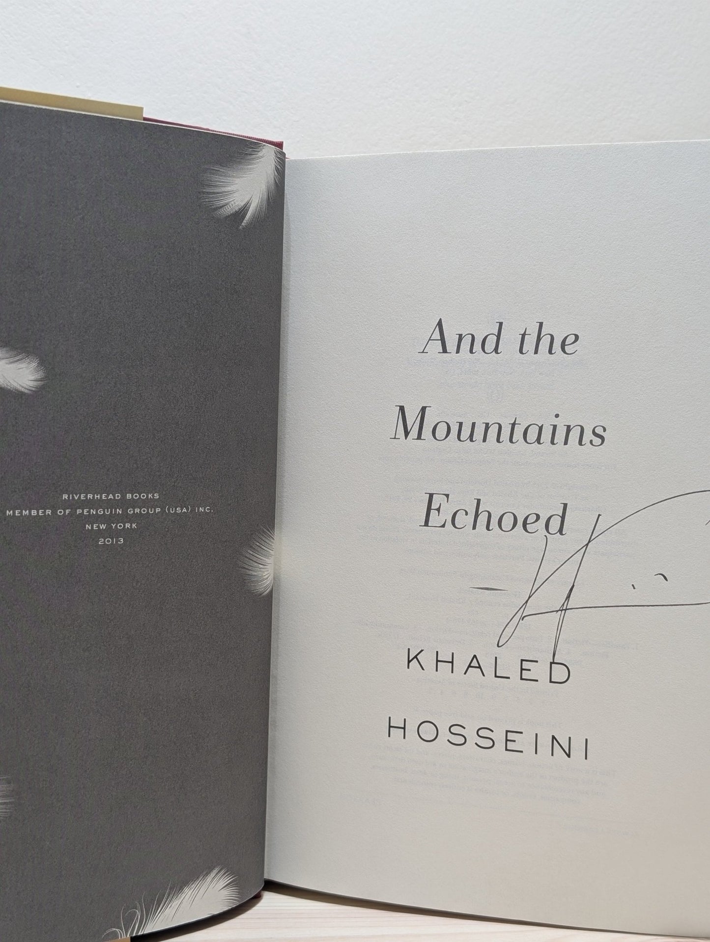 And the Mountains Echoed by Khaled Hosseini (Signed) - Fialta Books