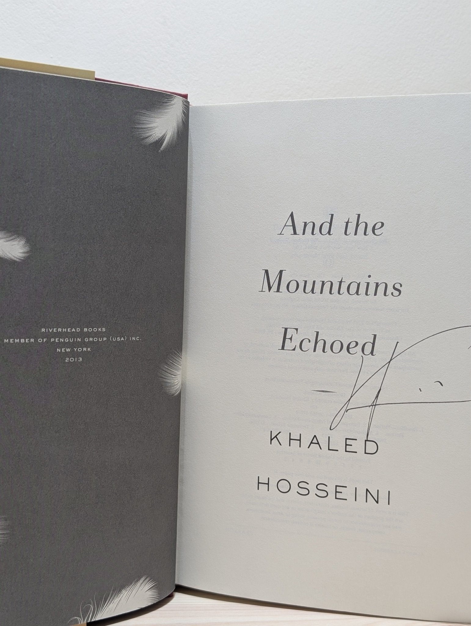 And the Mountains Echoed by Khaled Hosseini (Signed) - Fialta Books