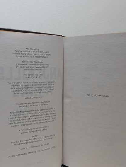 Anji Kills a King: The Rising Tide 1 by Evan Leikam (Signed First Edition with sprayed edges) - Fialta Books