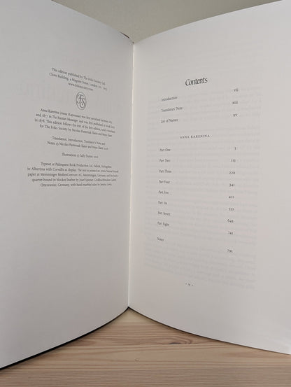 Anna Karenina by Leo Tolstoy (Folio Limited Edition) - Fialta Books