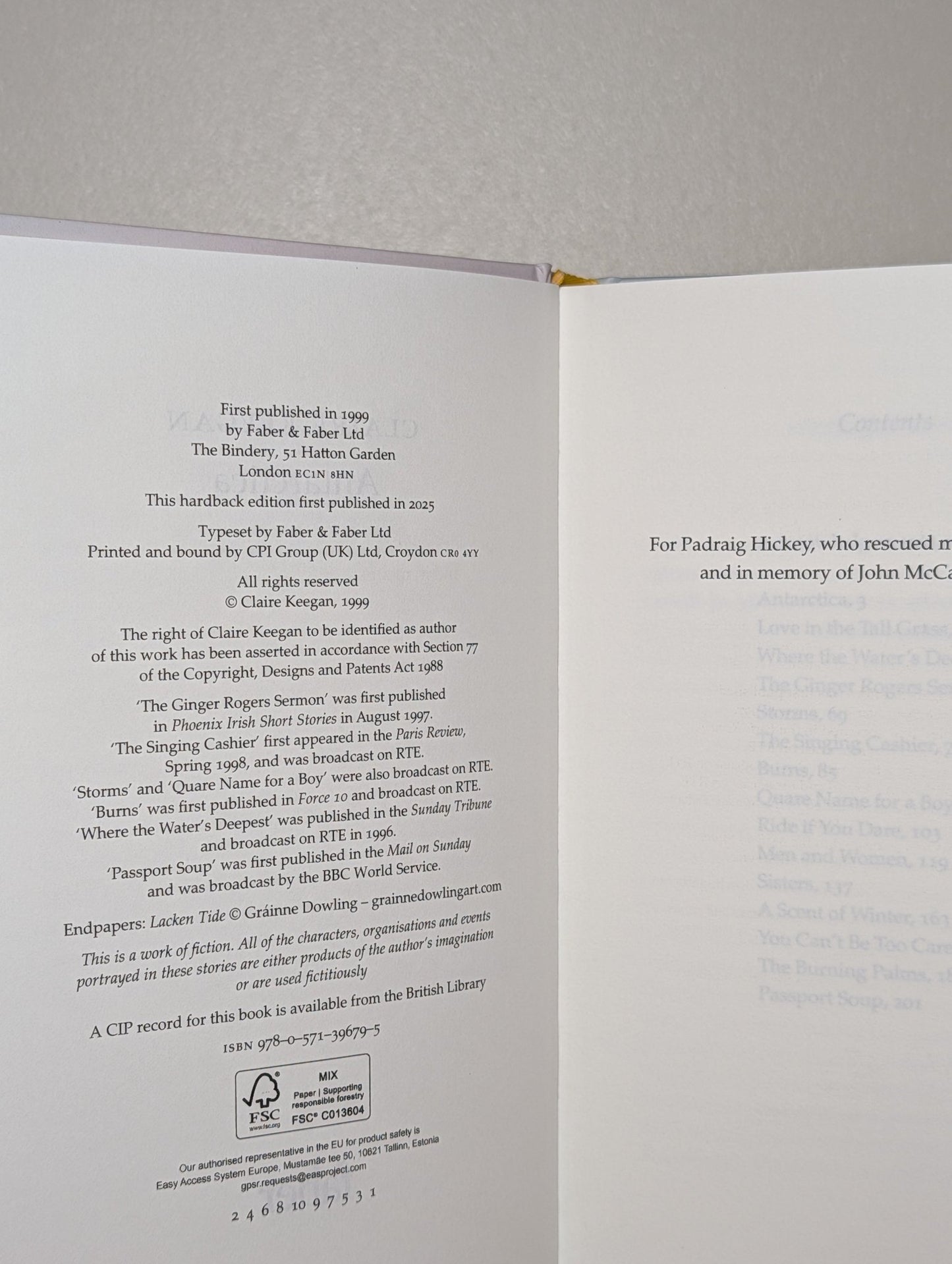 Antarctica by Claire Keegan (New Hardback Edition) - Fialta Books