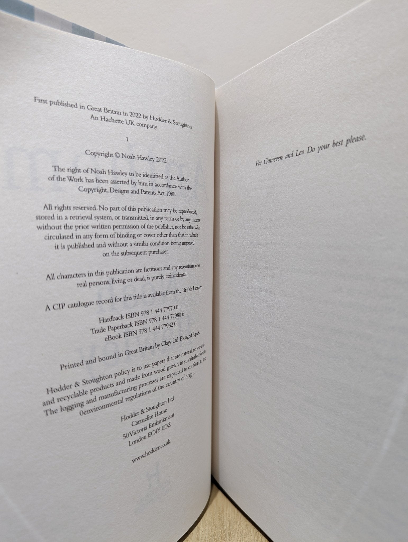 Anthem by Noah Hawley (Signed First Edition) - Fialta Books