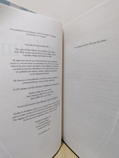 Anthem by Noah Hawley (Signed First Edition) - Fialta Books