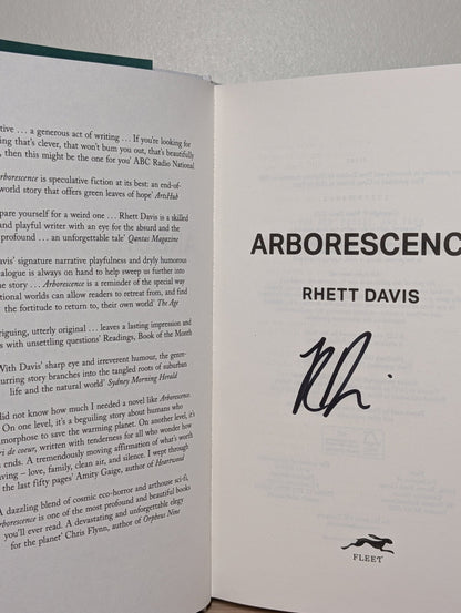 Arborescence by Rhett Davis (Signed First Edition) - Fialta Books