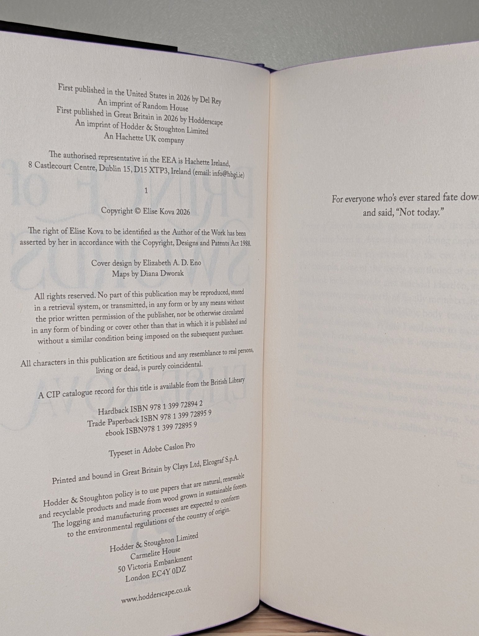 Arcana Academy; Prince of Swords by Elise Kova (Signed Set with sprayed edges) - Fialta Books