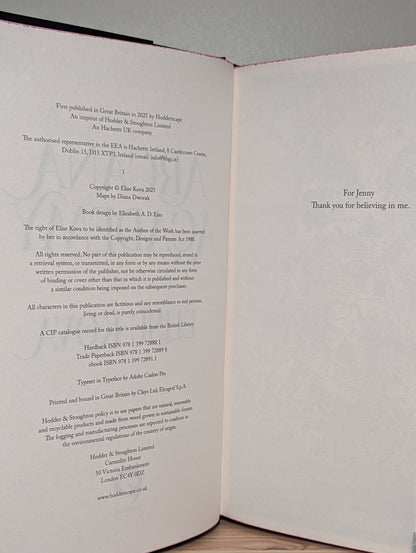 Arcana Academy; Prince of Swords by Elise Kova (Signed Set with sprayed edges) - Fialta Books
