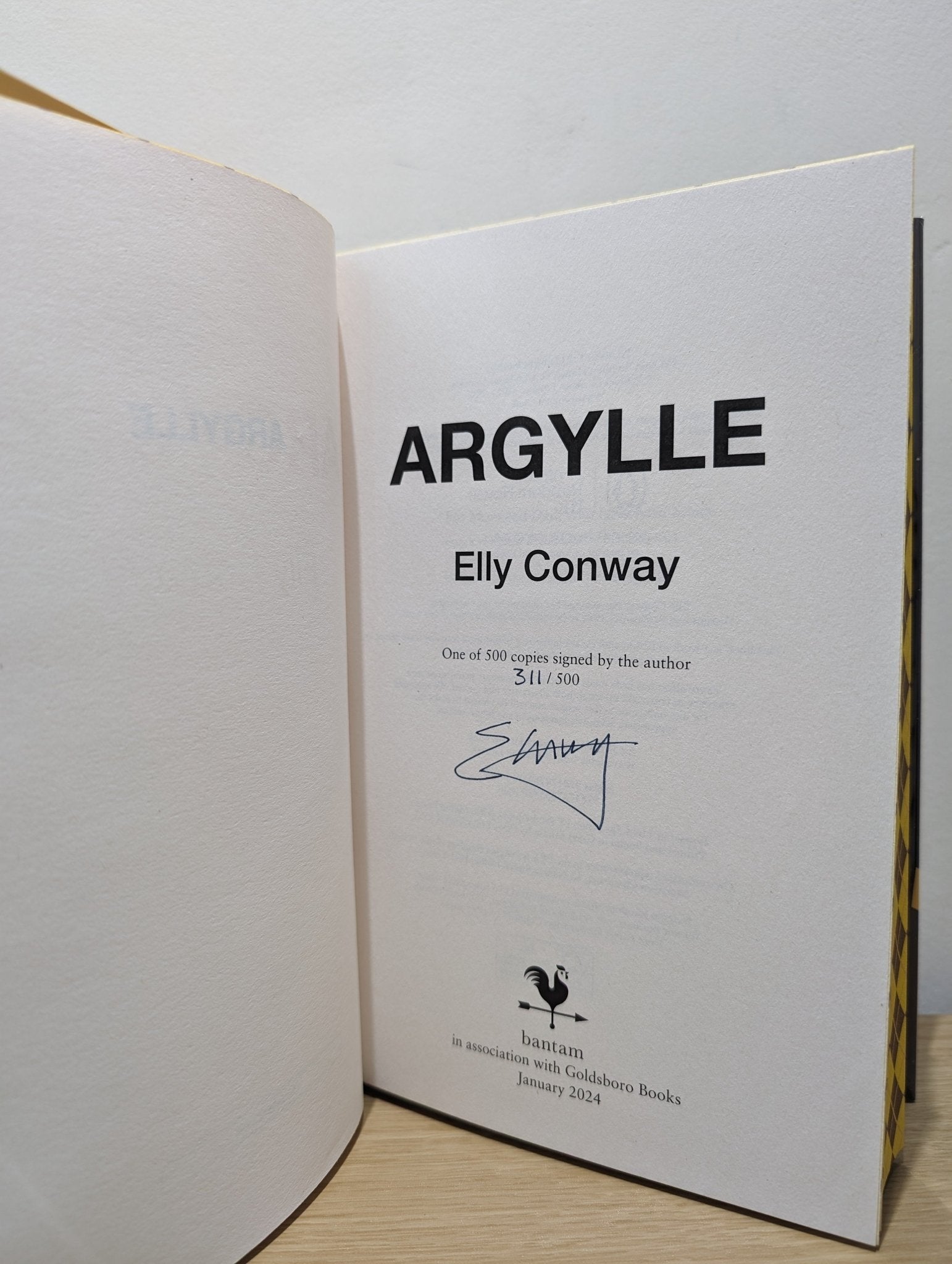 Argylle by Elly Conway (Signed Numbered First Edition with sprayed edges) - Fialta Books