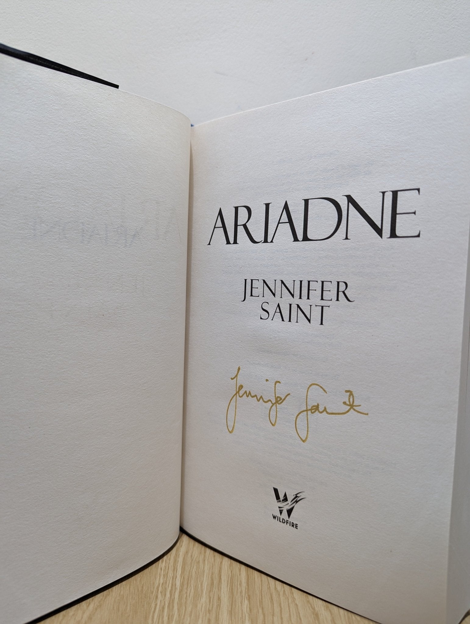 Ariadne by Jennifer Saint (Signed) - Fialta Books