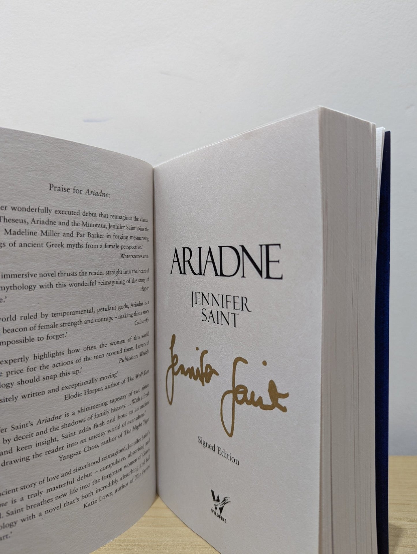Ariadne by Jennifer Saint (Signed First Paperback Edition) - Fialta Books