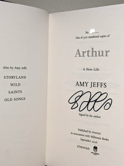 Arthur: A New Life by Amy Jeffs (Signed First Edition with sprayed edges) - Fialta Books