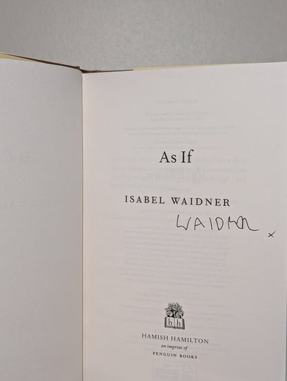 As If by Isabel Waidner (Signed First Edition) - Fialta Books