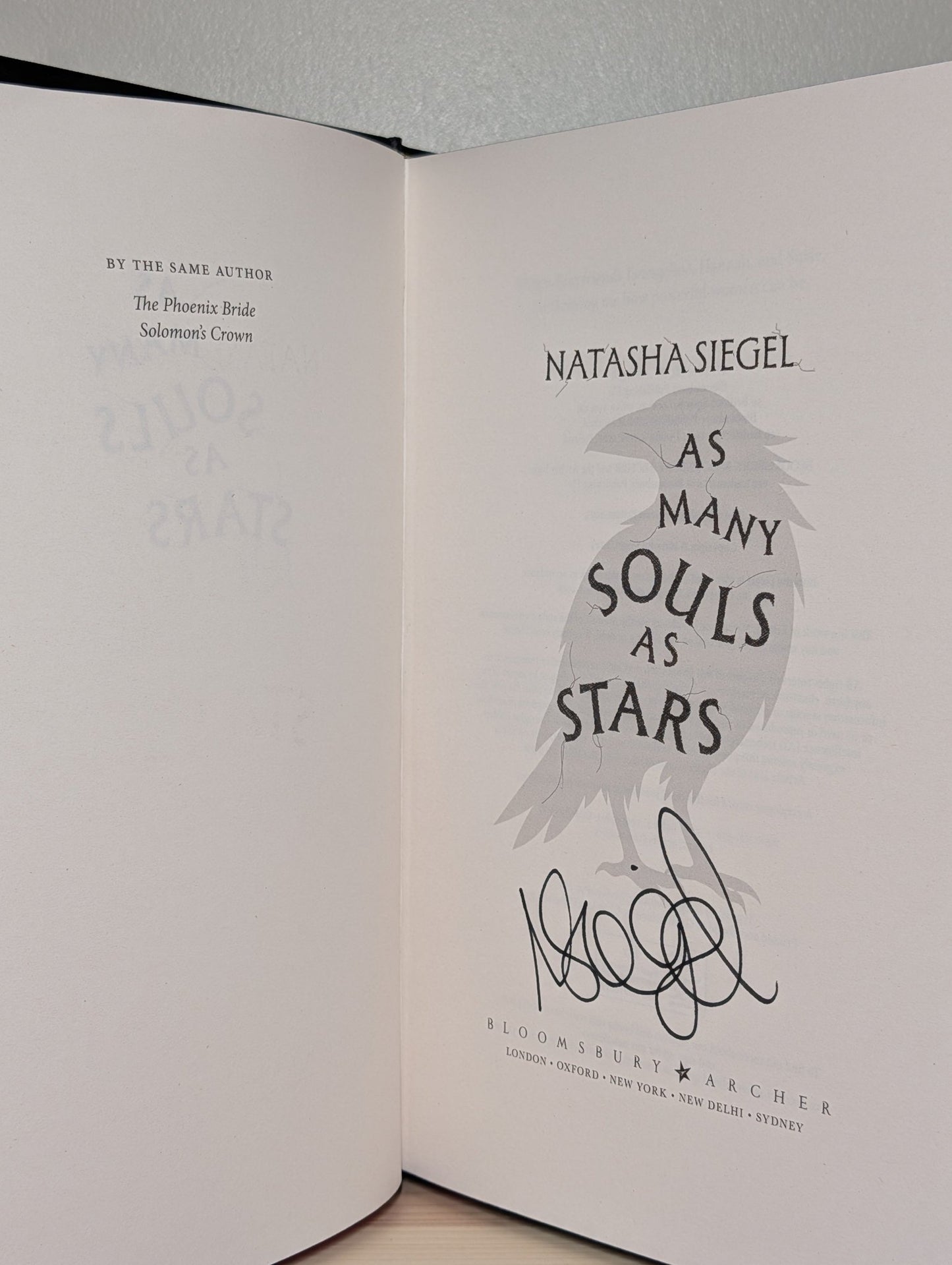 As Many Souls as Stars by Natasha Siegel (Signed First Edition with sprayed edges) - Fialta Books