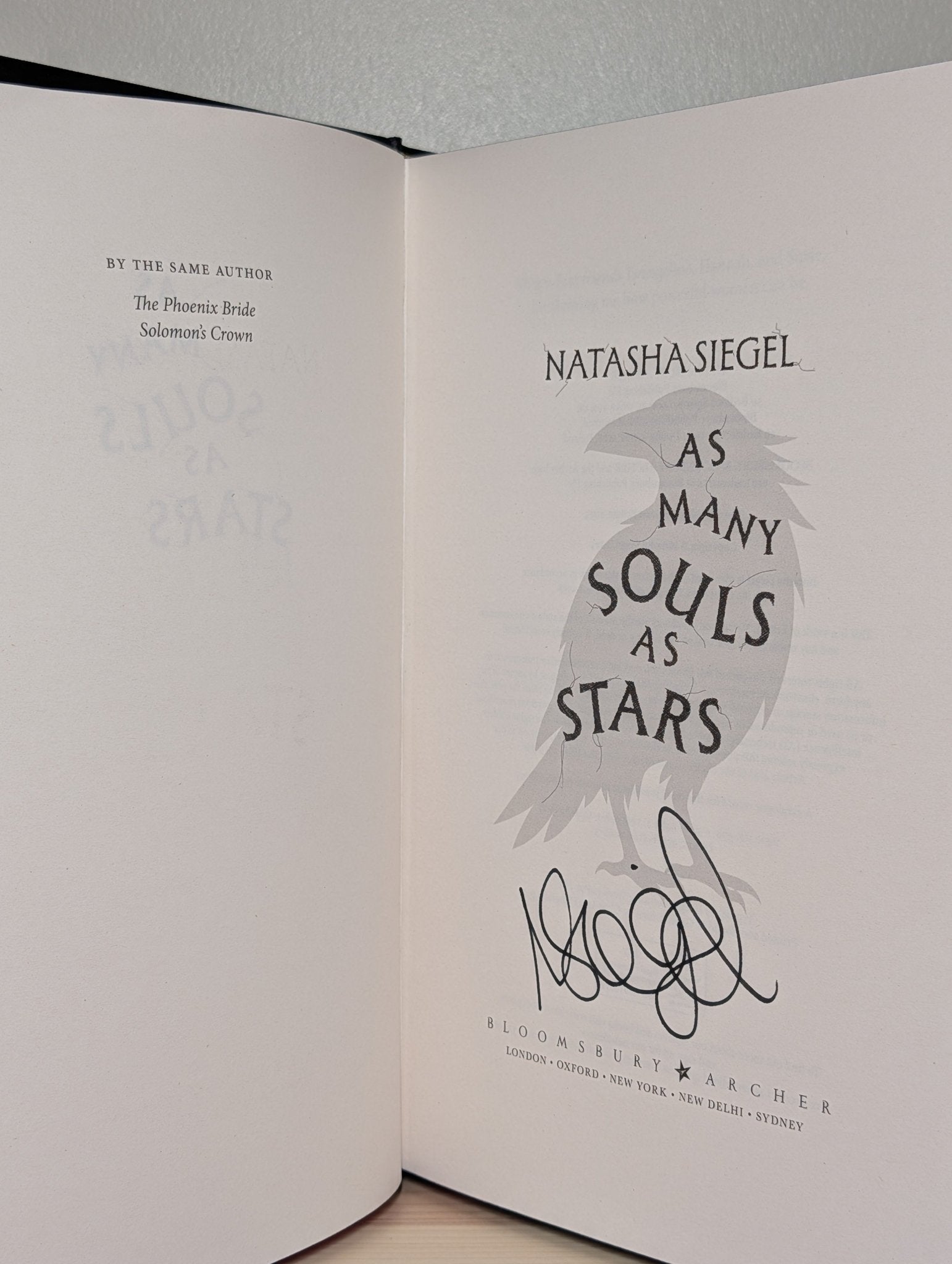 As Many Souls as Stars by Natasha Siegel (Signed First Edition with sprayed edges) - Fialta Books