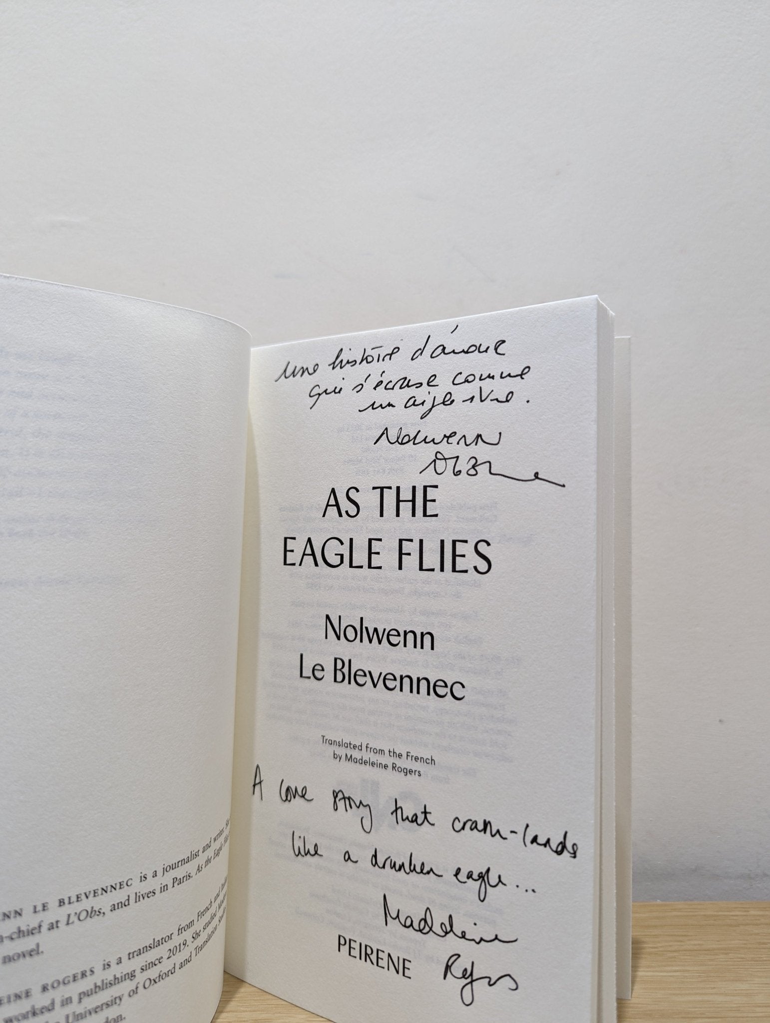 As The Eagle Flies by Nolwenn Le Blevennec (Signed Lined First Edition) - Fialta Books
