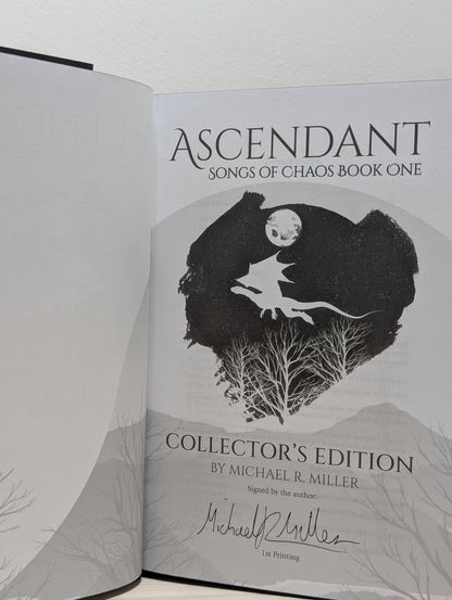 Ascendant: Songs of Chaos Book One by Michael R. Miller (Signed Special Edition with sprayed edges) - Fialta Books