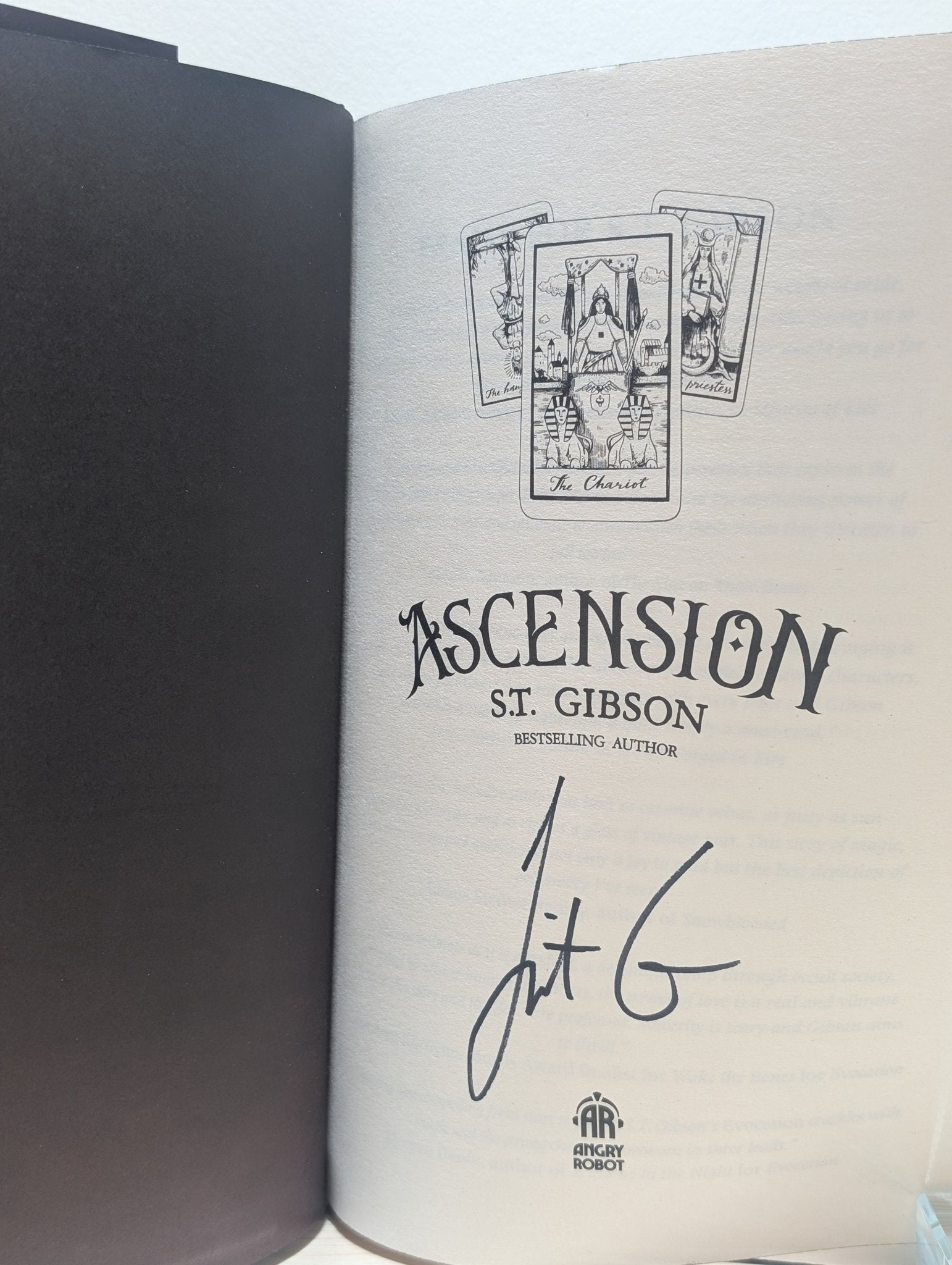 Ascension: Book II in The Summoner's Circle by S.T. Gibson (Signed First Edition with sprayed edges) - Fialta Books