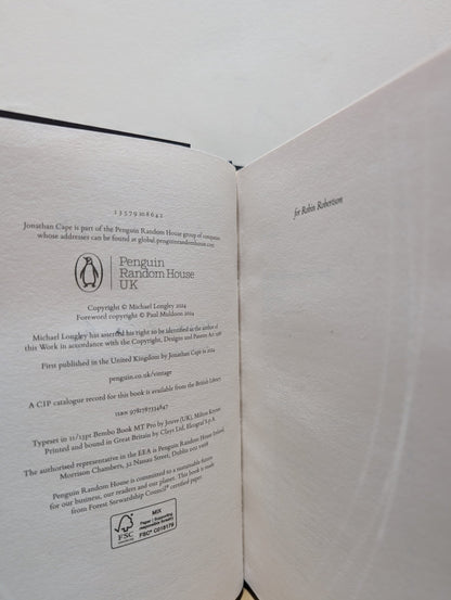 Ash Keys: New Selected Poems by Michael Longley (Signed First Edition) - Fialta Books