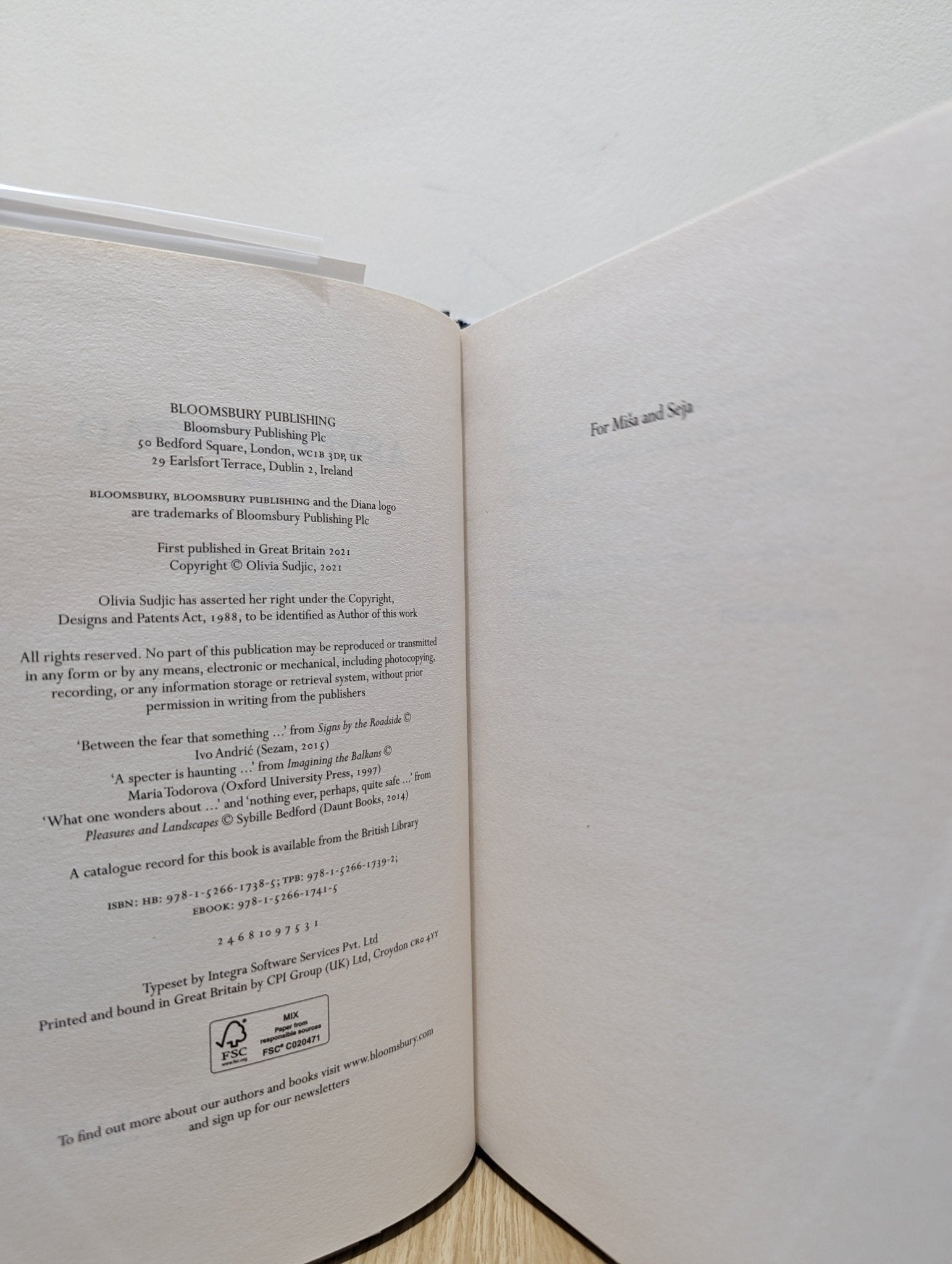 Asylum Road by Olivia Sudjic (Signed First Edition) - Fialta Books