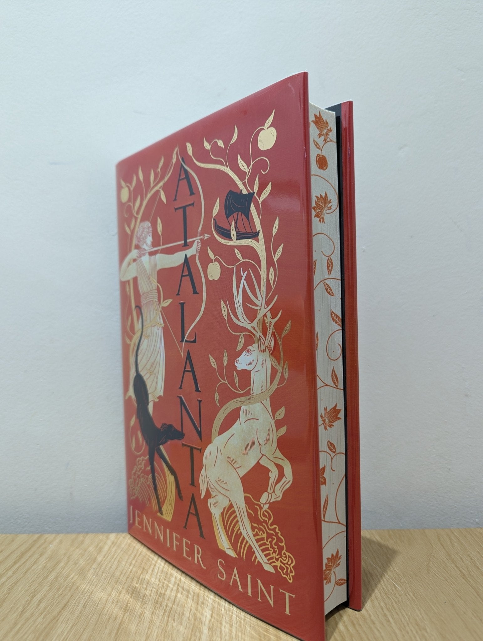 Atalanta by Jennifer Saint (Signed First Edition with sprayed edges) - Fialta Books