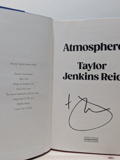Atmosphere by Taylor Jenkins Reid (Signed First Edition) - Fialta Books