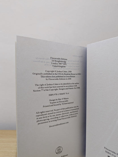 Attention: Dispatches from the Land of Distraction by Joshua Cohen (First Edition) - Fialta Books