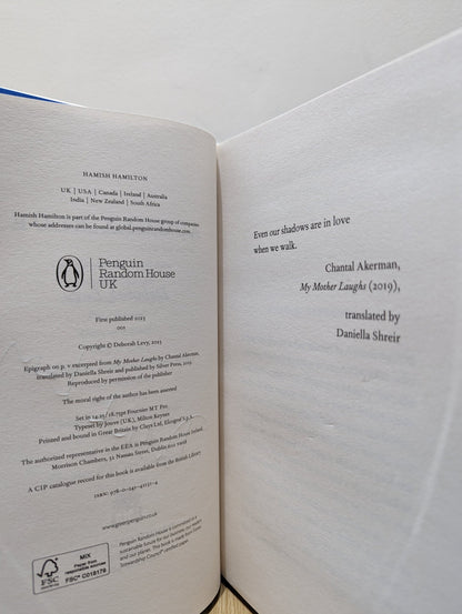 August Blue by Deborah Levy (Signed) - Fialta Books