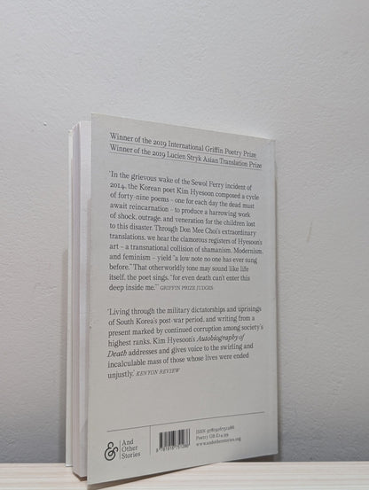 Autobiography of Death by Kim Hyesoon (Signed First Edition) - Fialta Books