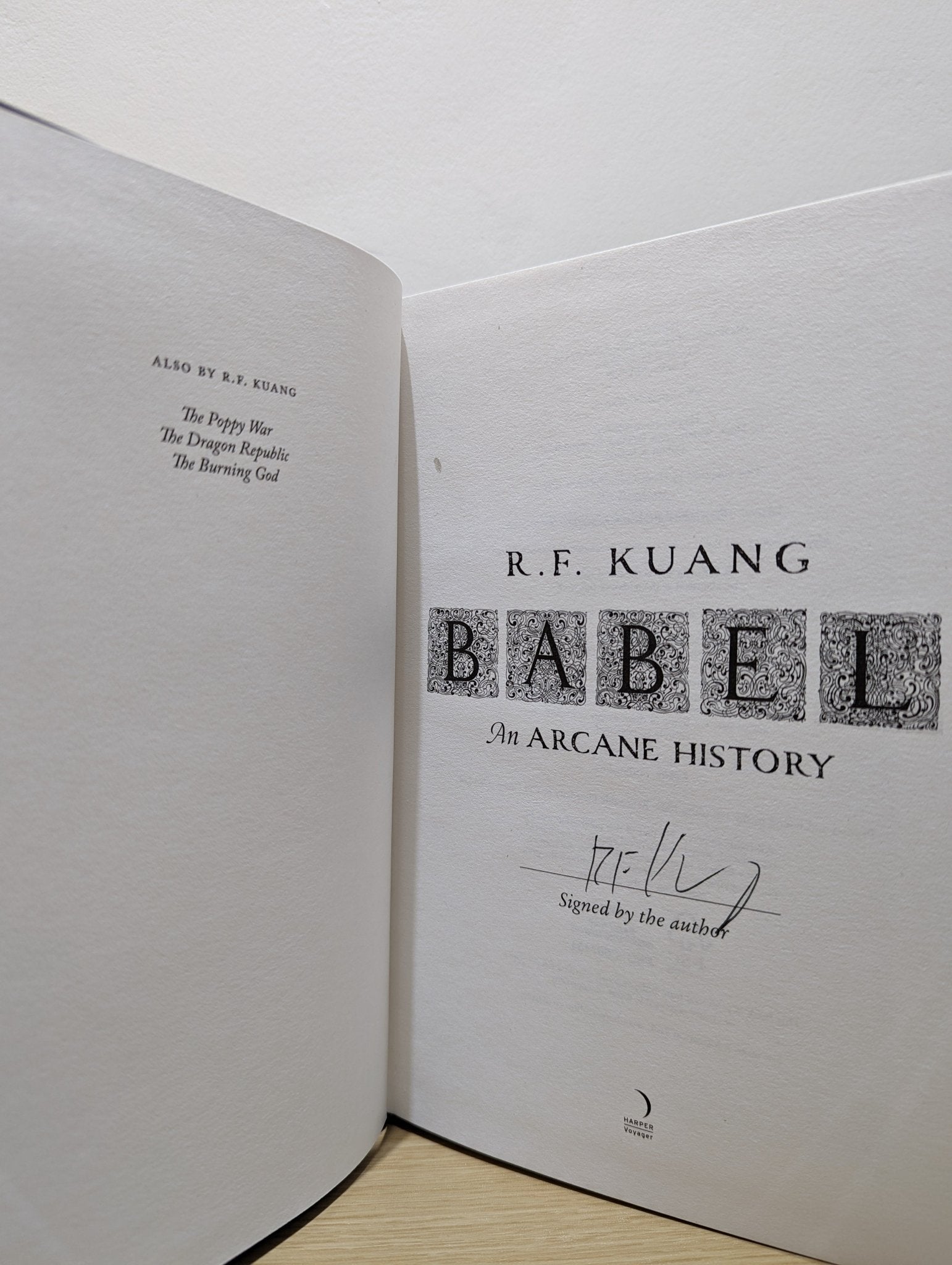 Babel by R.F. Kuang (Signed First Edition) - Fialta Books