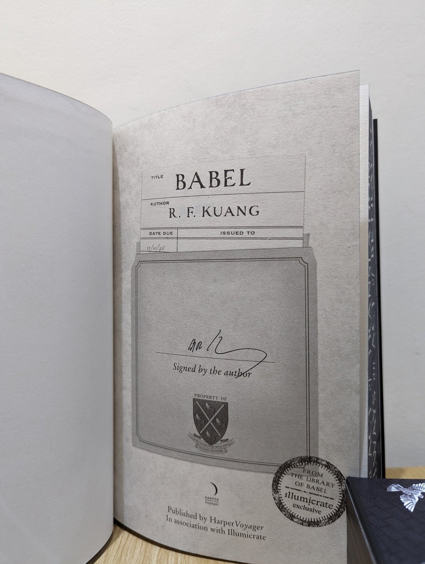 Babel by R.F. Kuang (Signed Slipcase Edition) - Fialta Books