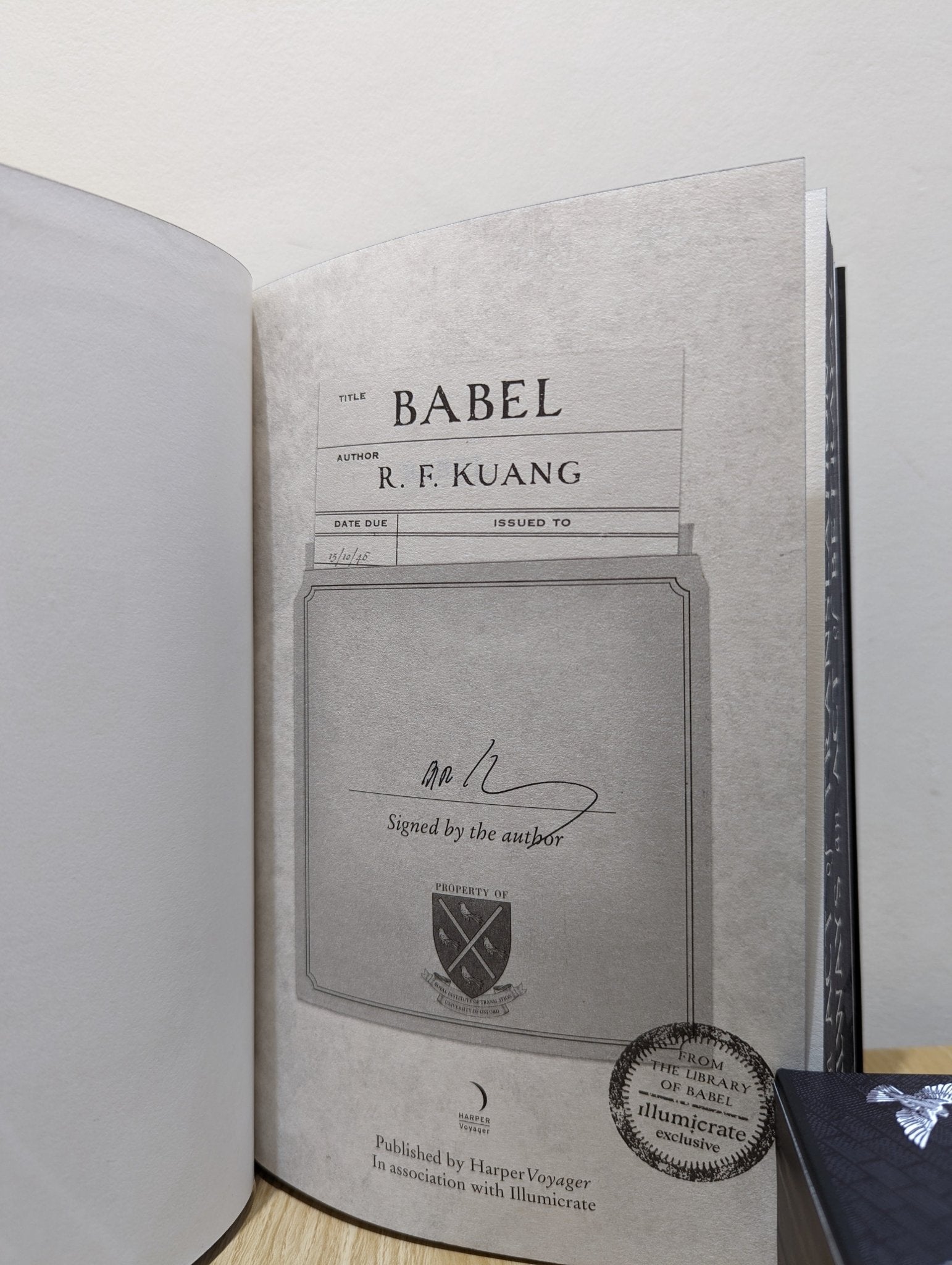 Babel by R.F. Kuang (Signed Slipcase Edition) - Fialta Books