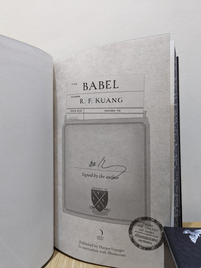 Babel by R.F. Kuang (Signed Slipcase Edition) - Fialta Books