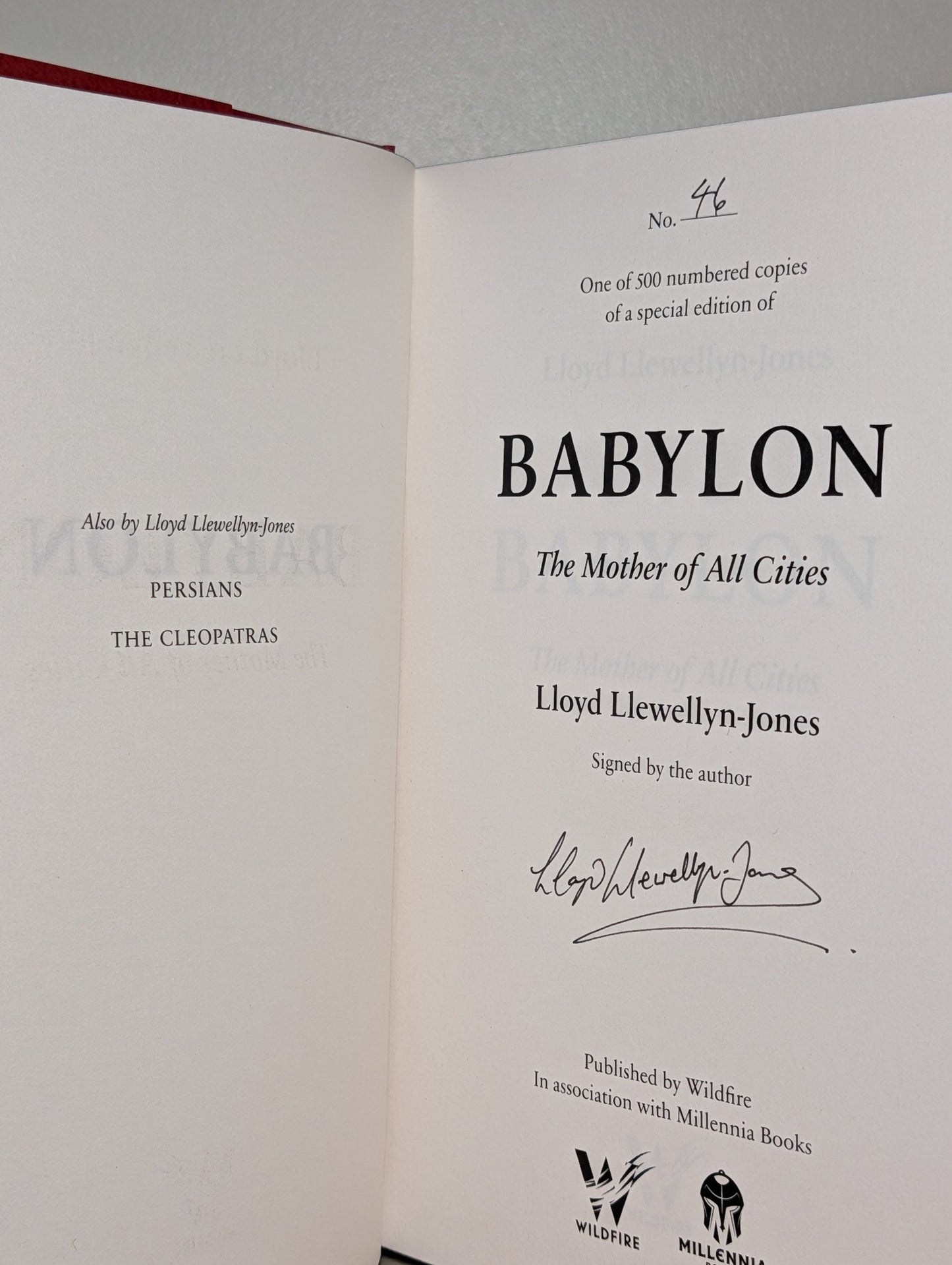 Babylon by Lloyd Llewellyn-Jones (Signed First Edition with sprayed edges) - Fialta Books