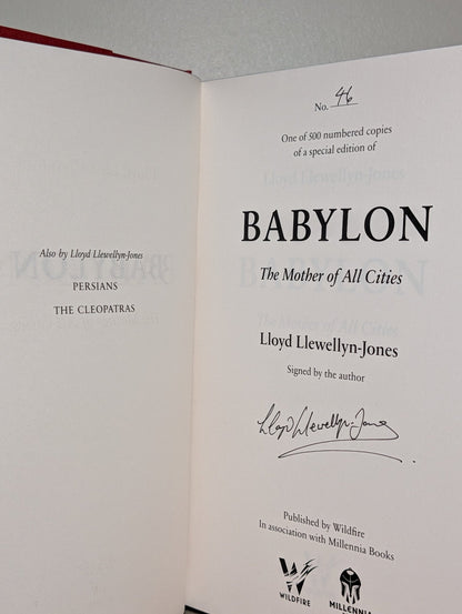 Babylon by Lloyd Llewellyn-Jones (Signed First Edition with sprayed edges) - Fialta Books