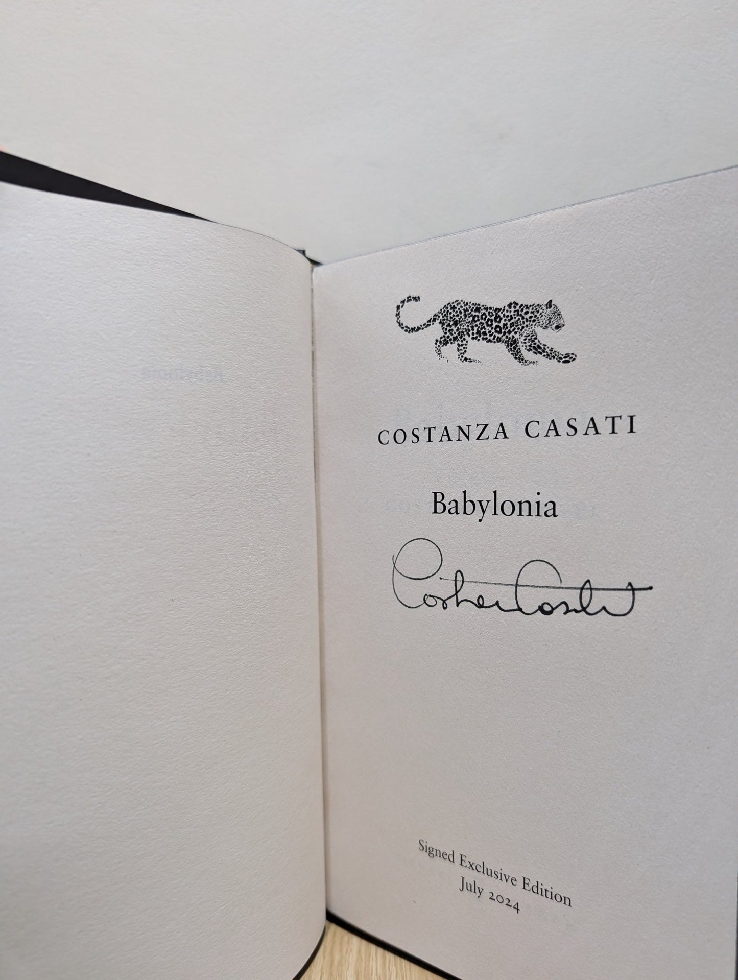 Babylonia by Costanza Casati (Signed First Edition with sprayed edges) - Fialta Books