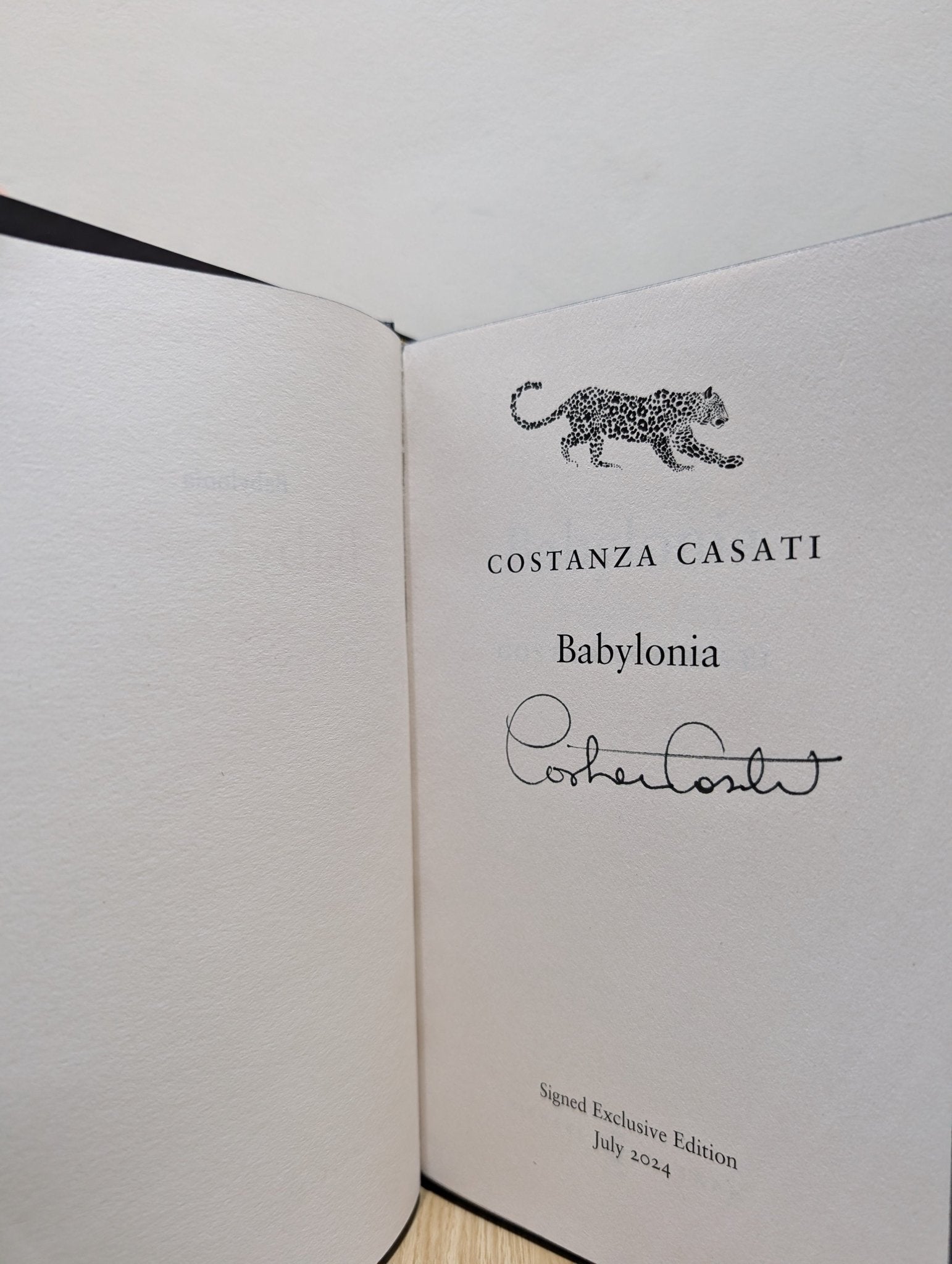 Babylonia by Costanza Casati (Signed First Edition with sprayed edges) - Fialta Books