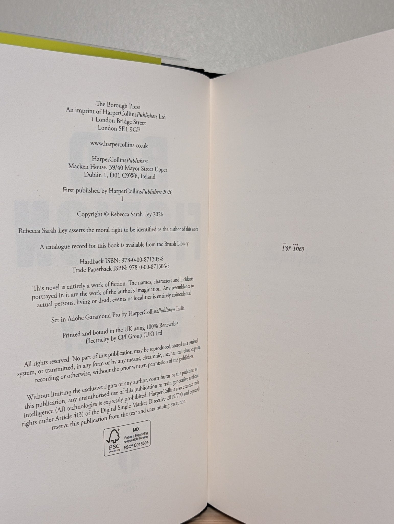 Bad Fiction by Rebecca Sarah Ley (Signed First Edition) - Fialta Books