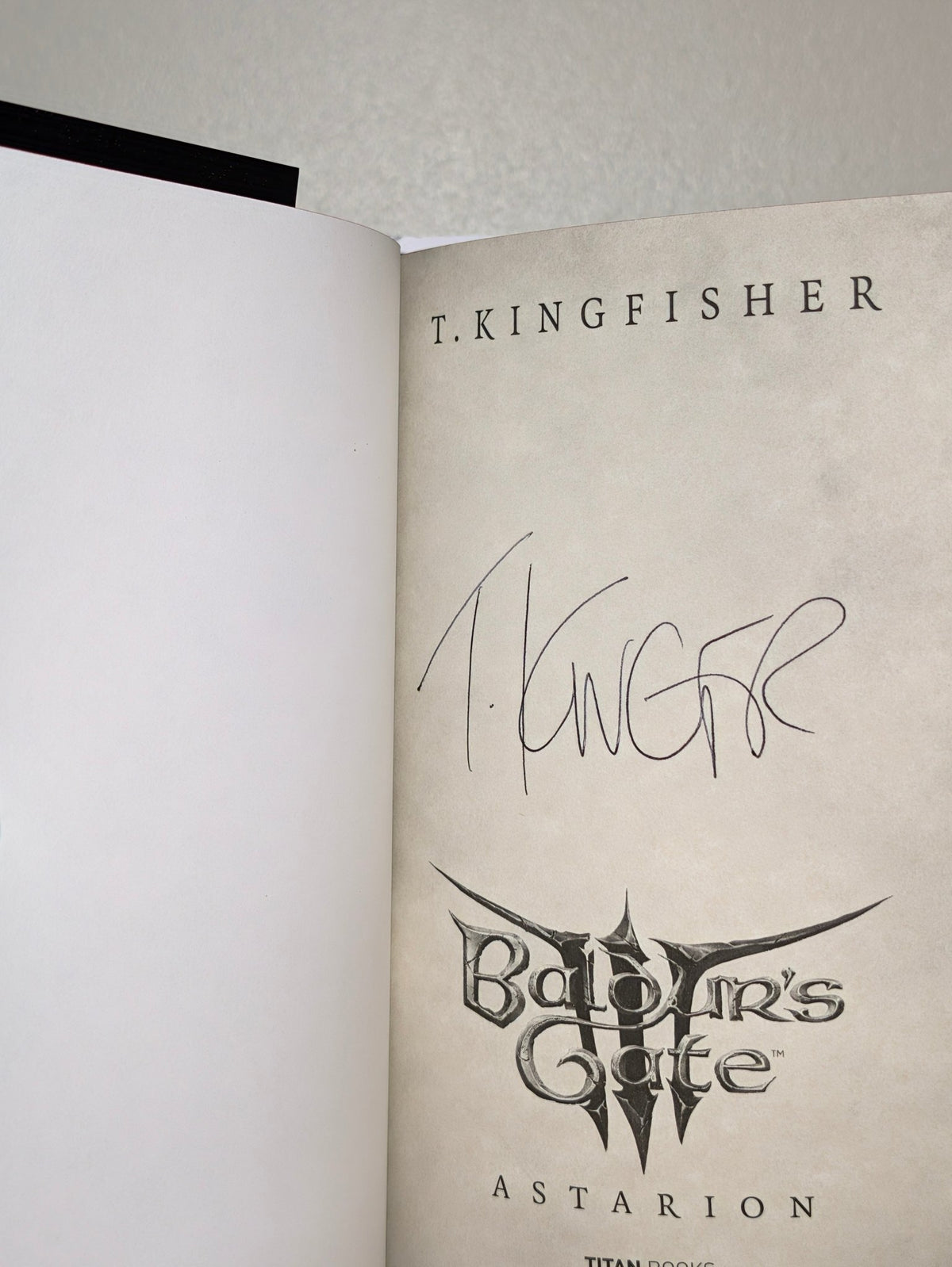 Baldur's Gate 3: Astarion by T. Kingfisher (Signed First Edition with sprayed edges) - Fialta Books