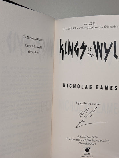 Band Series: Kings of the Wyld; Bloody Rose by Nicholas Eames (Signed Special Edition with sprayed edges) - Fialta Books